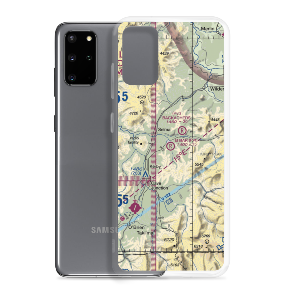 B Bar Ranch Airport (84OR) VFR Sectional Samsung Case Samsung Galaxy S20 Plus model shown