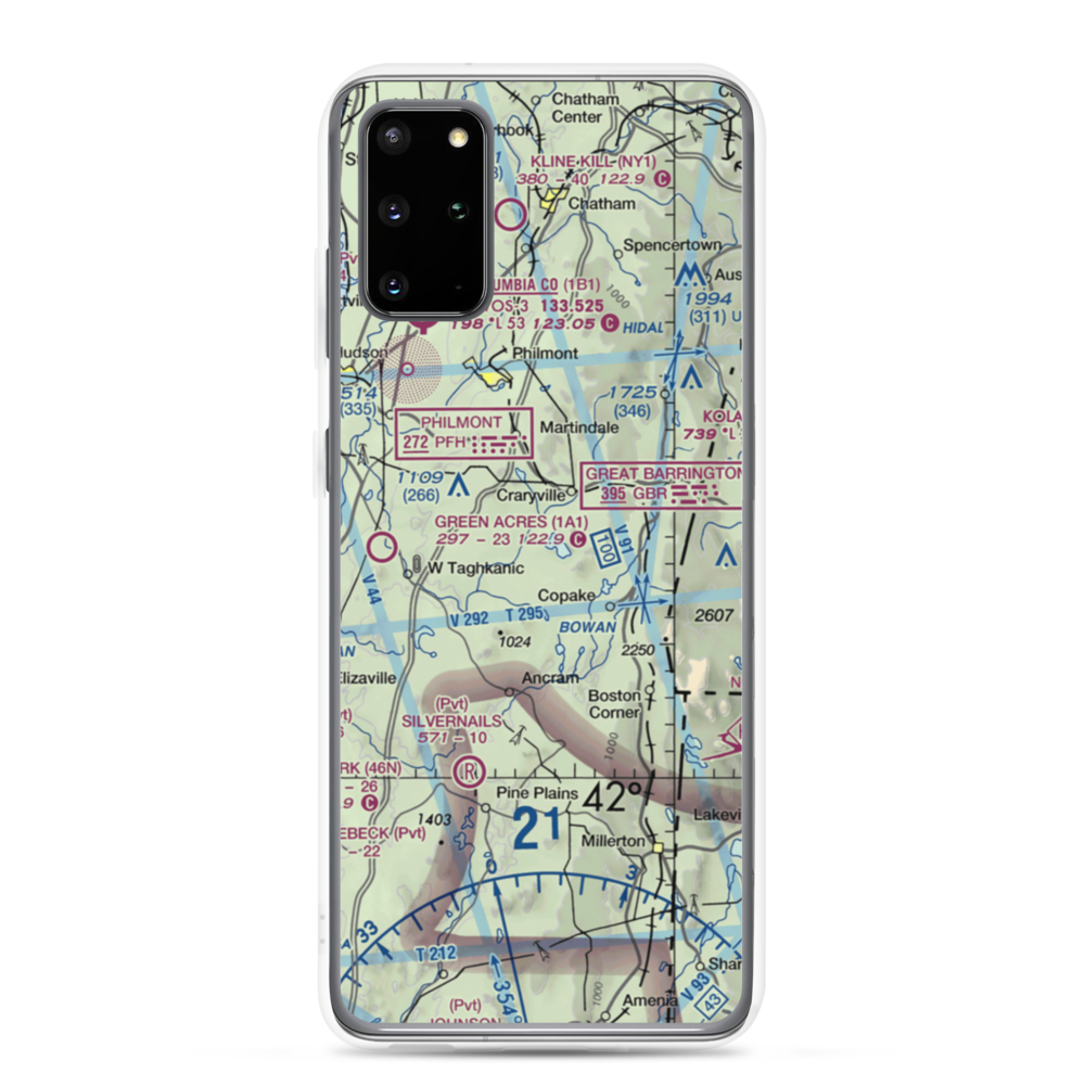 B Flat Farm Airport (3NK8) VFR Sectional Samsung Case Samsung Galaxy S20 Plus model shown