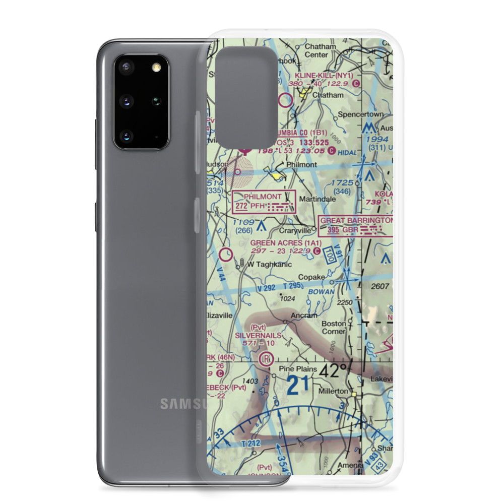 B Flat Farm Airport (3NK8) VFR Sectional Samsung Case Samsung Galaxy S20 Plus model shown