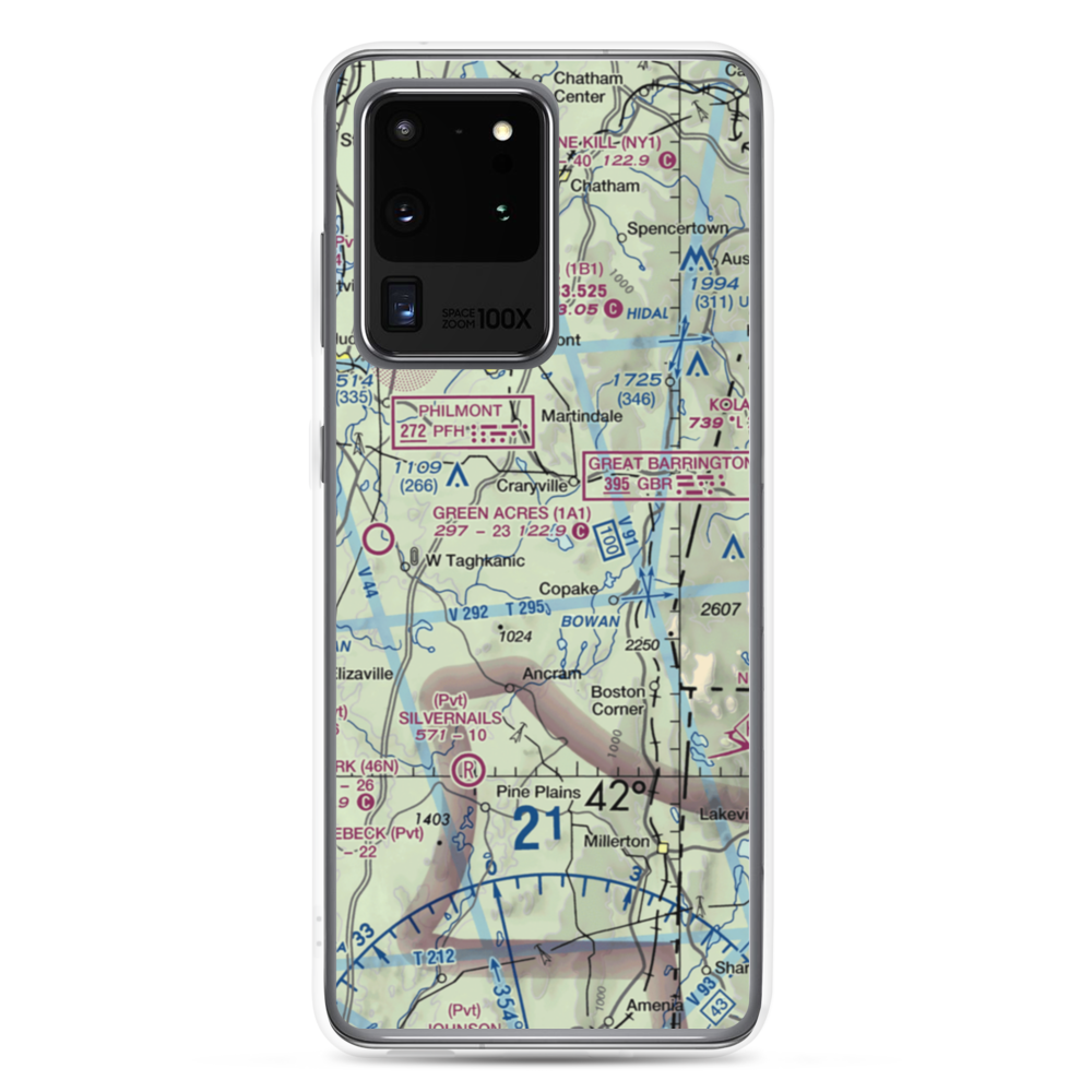 B Flat Farm Airport (3NK8) VFR Sectional Samsung Case Samsung Galaxy S20 Ultra model shown