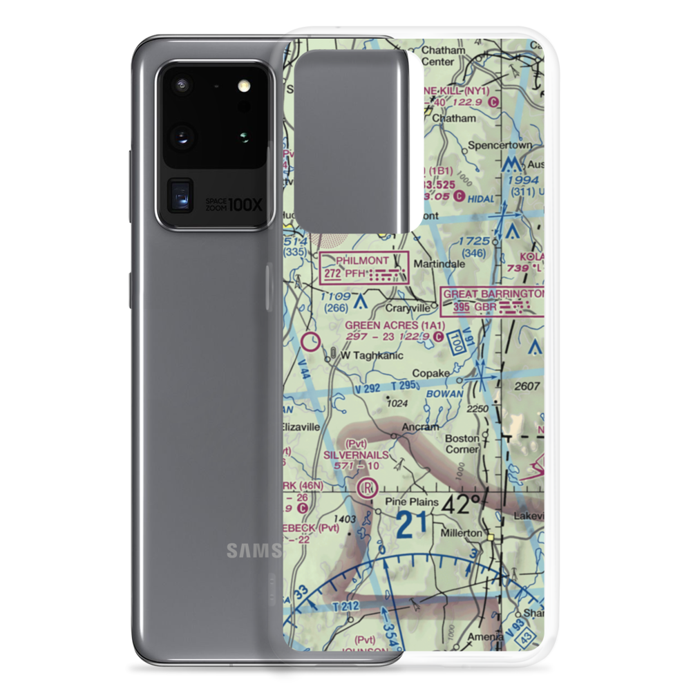 B Flat Farm Airport (3NK8) VFR Sectional Samsung Case Samsung Galaxy S20 Ultra model shown