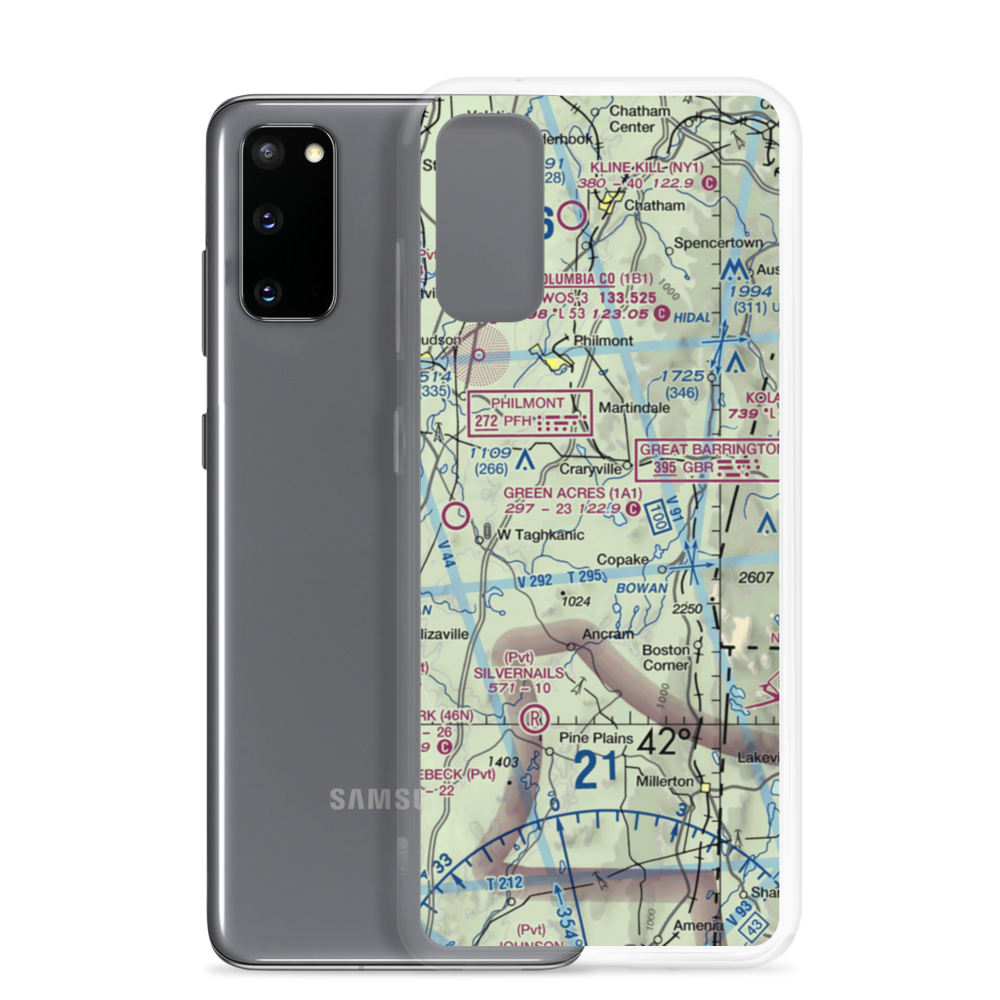 B Flat Farm Airport (3NK8) VFR Sectional Samsung Case Samsung Galaxy S20 model shown