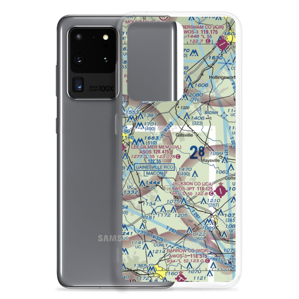 B Tree Farms Airport (97GA) VFR Sectional Samsung Case Samsung Galaxy S20 Ultra model shown