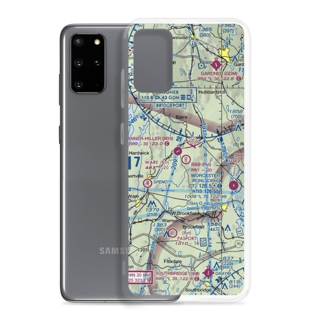 B&B Farm Airport (MA89) VFR Sectional Samsung Case Samsung Galaxy S20 Plus model shown