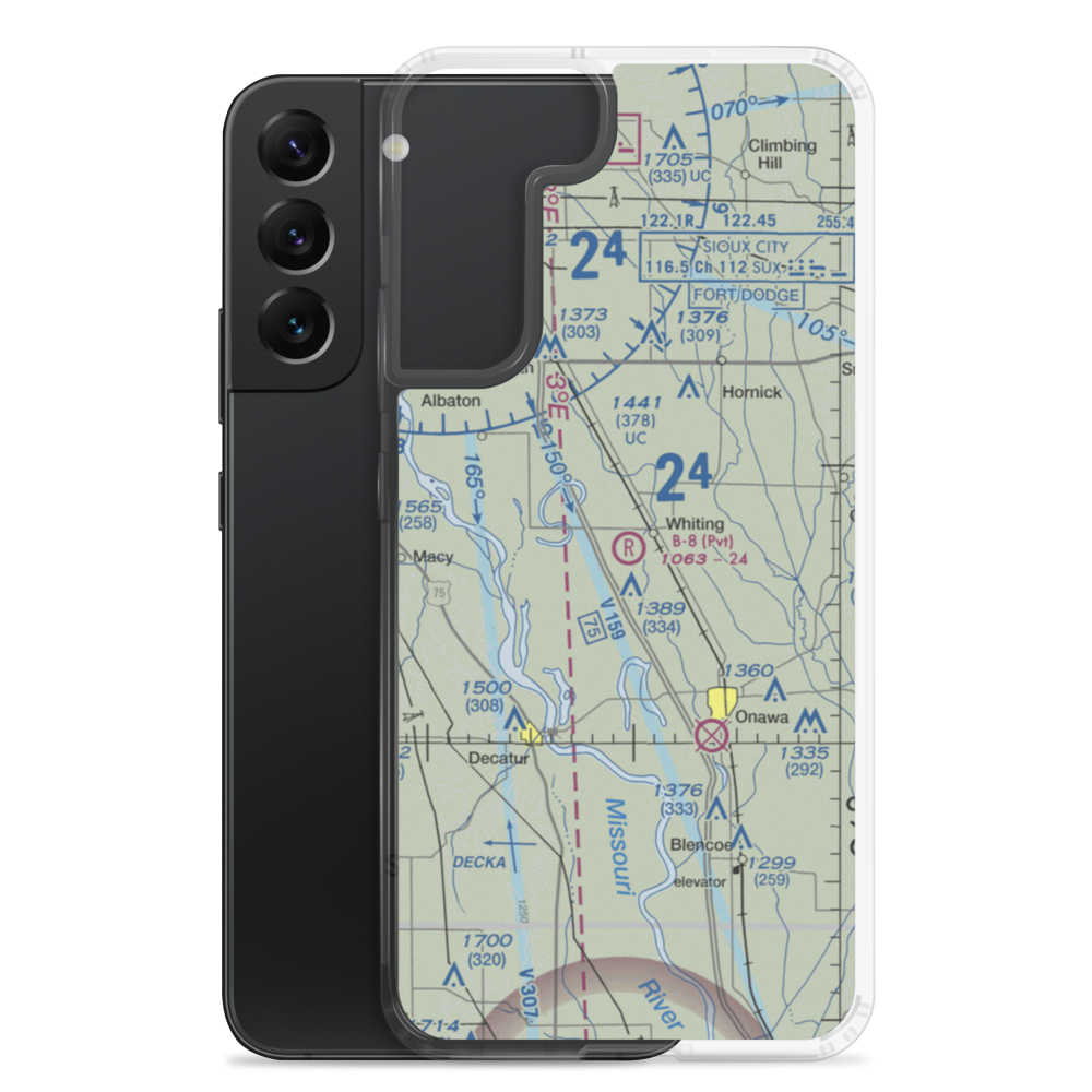 B-8 Farms Airport (IA58) VFR Sectional Samsung Case Samsung Galaxy S22 Plus model shown