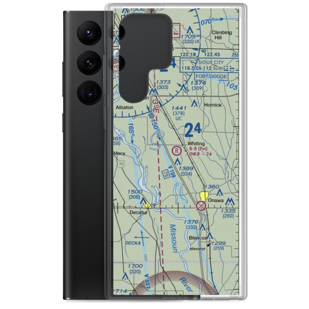 B-8 Farms Airport (IA58) VFR Sectional Samsung Case Samsung Galaxy S22 Ultra model shown