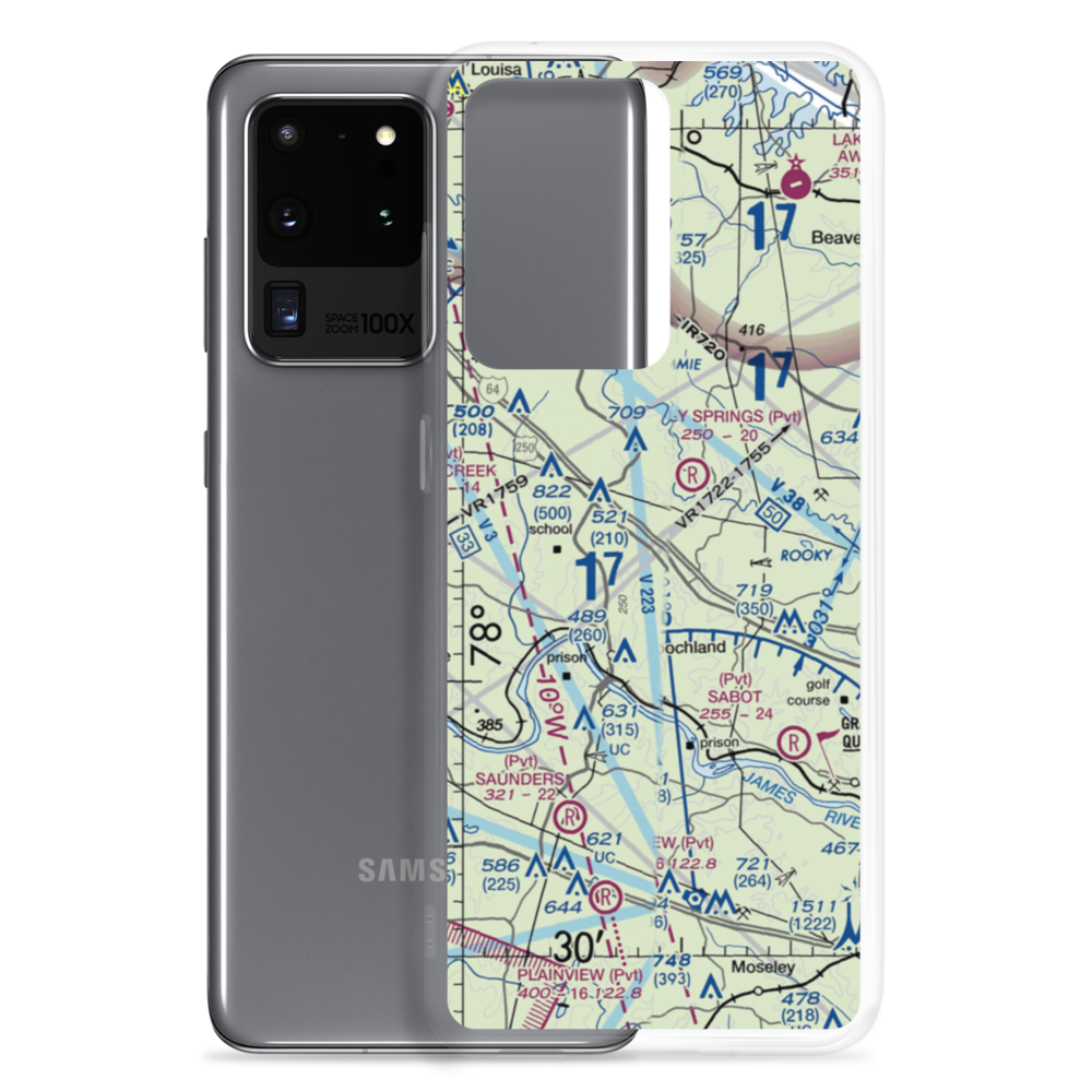 Bachman Farm Ultralightport (US-0124) VFR Sectional Samsung Case Samsung Galaxy S20 Ultra model shown