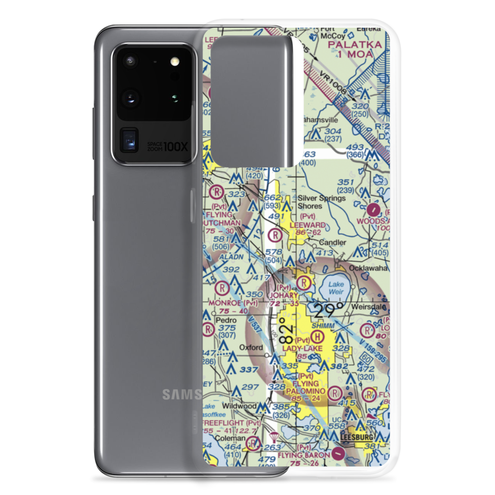 Back Achers Airport (8FL3) VFR Sectional Samsung Case Samsung Galaxy S20 Ultra model shown
