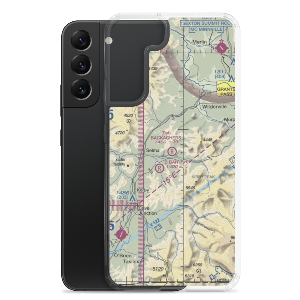 Backachers Ranch Airport (5OR0) VFR Sectional Samsung Case Samsung Galaxy S22 Plus model shown