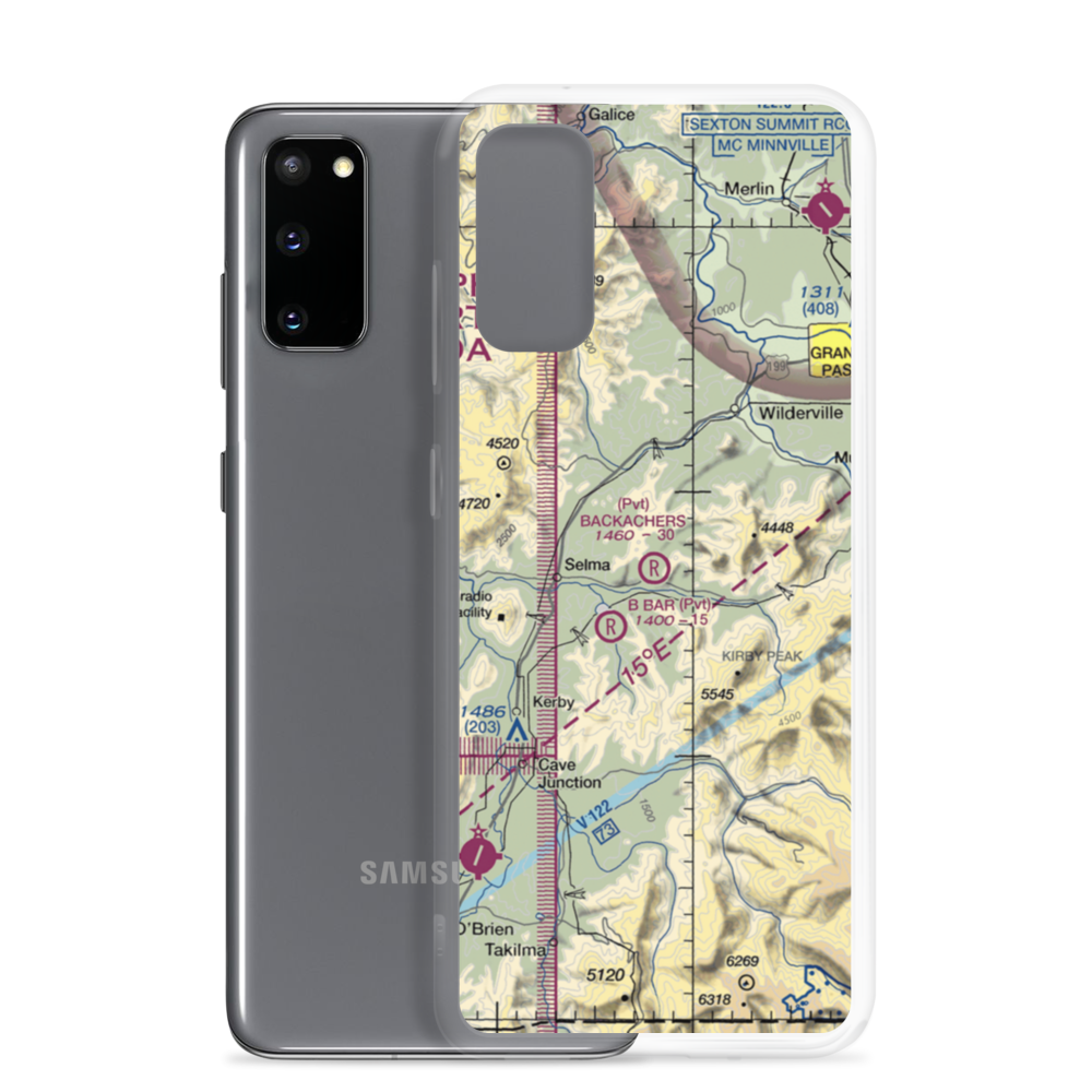 Backachers Ranch Airport (5OR0) VFR Sectional Samsung Case Samsung Galaxy S20 model shown