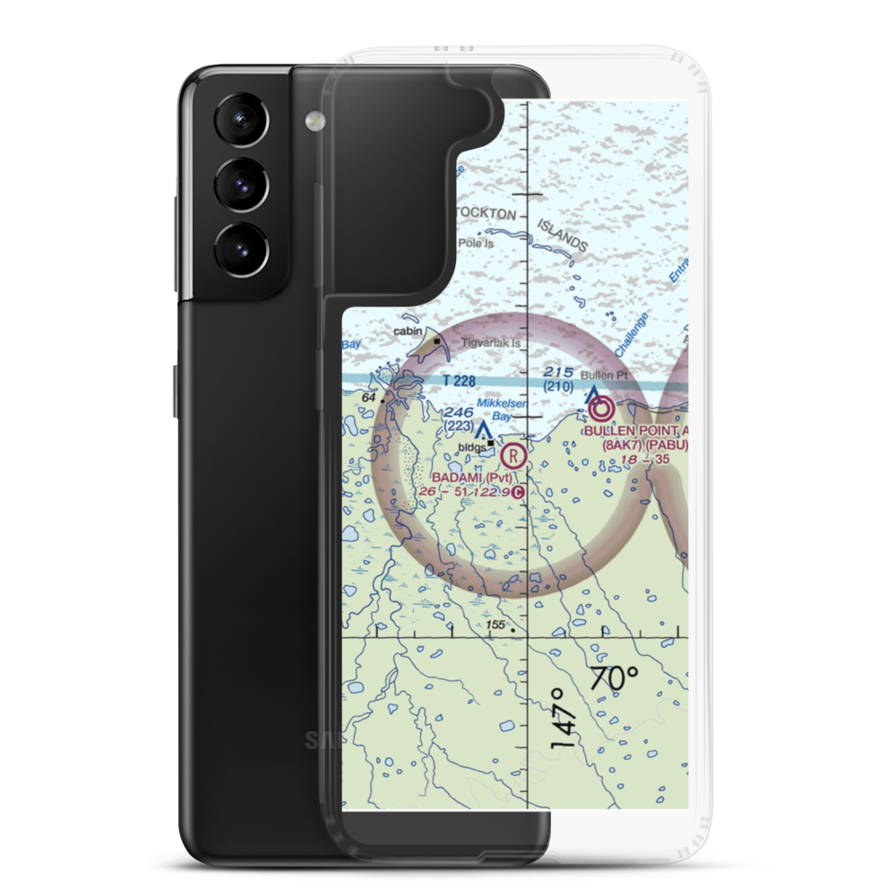Badami Airport (AK78) VFR Sectional Samsung Case Samsung Galaxy S21 Plus model shown