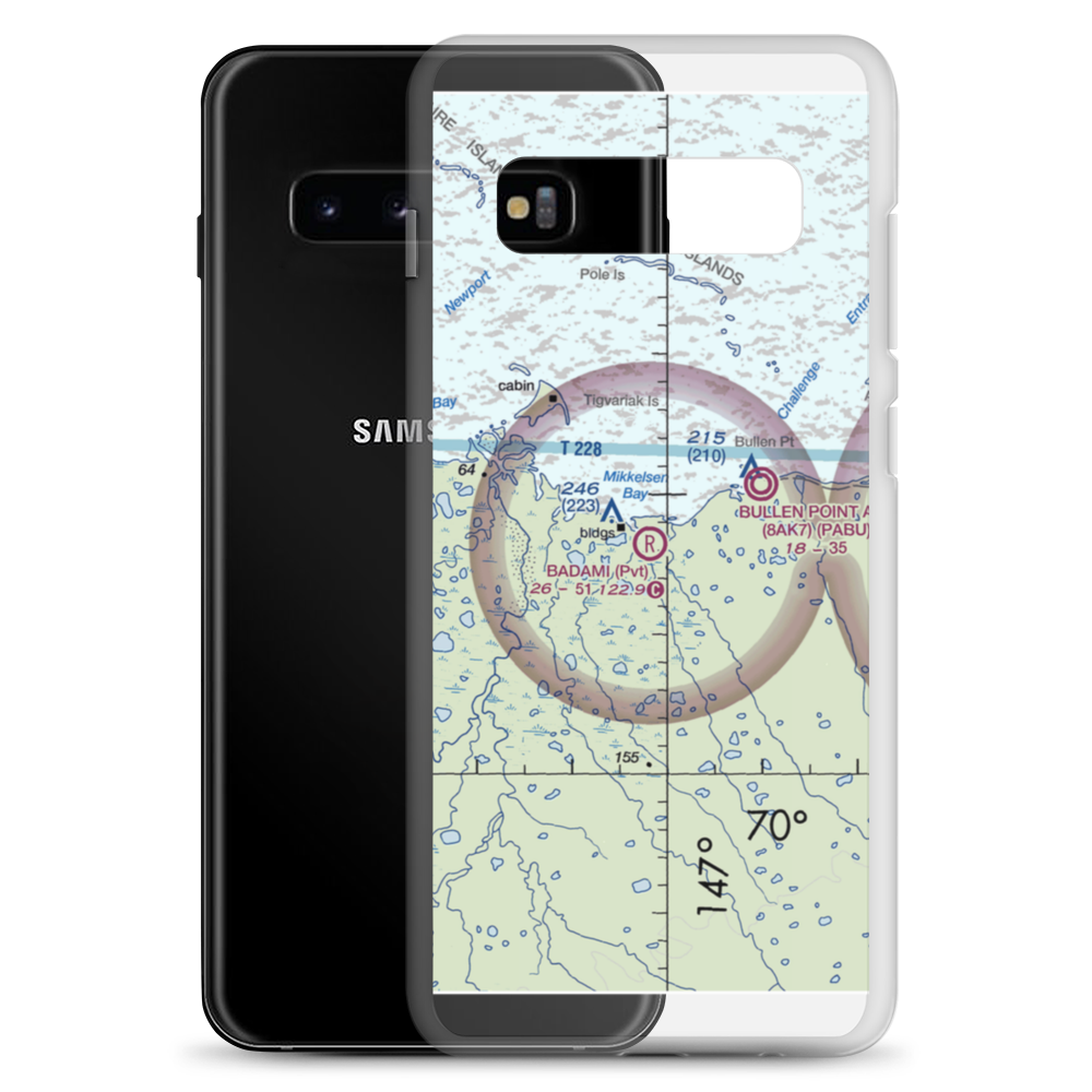 Badami Airport (AK78) VFR Sectional Samsung Case Samsung Galaxy S10+ model shown