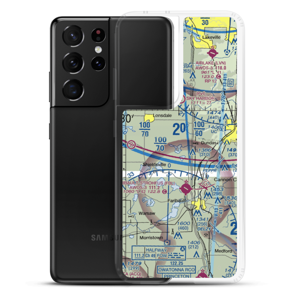 Bahnsen Seaplane Base (MY96) VFR Sectional Samsung Case Samsung Galaxy S21 Ultra model shown