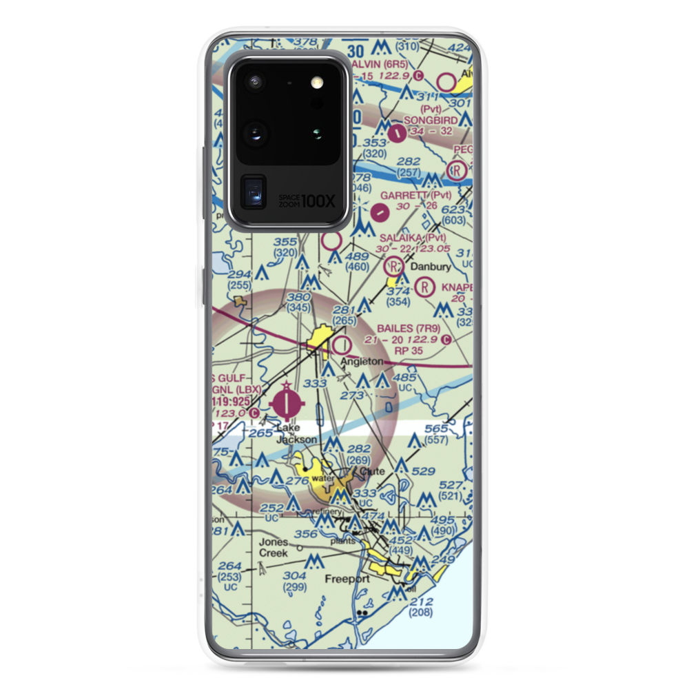 Bailes Airport (7R9) VFR Sectional Samsung Case Samsung Galaxy S20 Ultra model shown