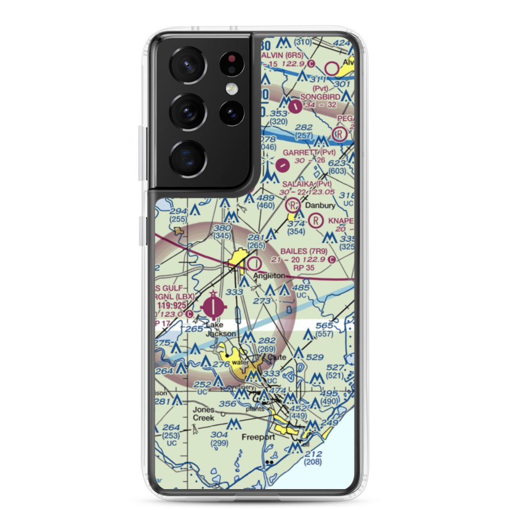Bailes Airport (7R9) VFR Sectional Samsung Case Samsung Galaxy S21 Ultra model shown