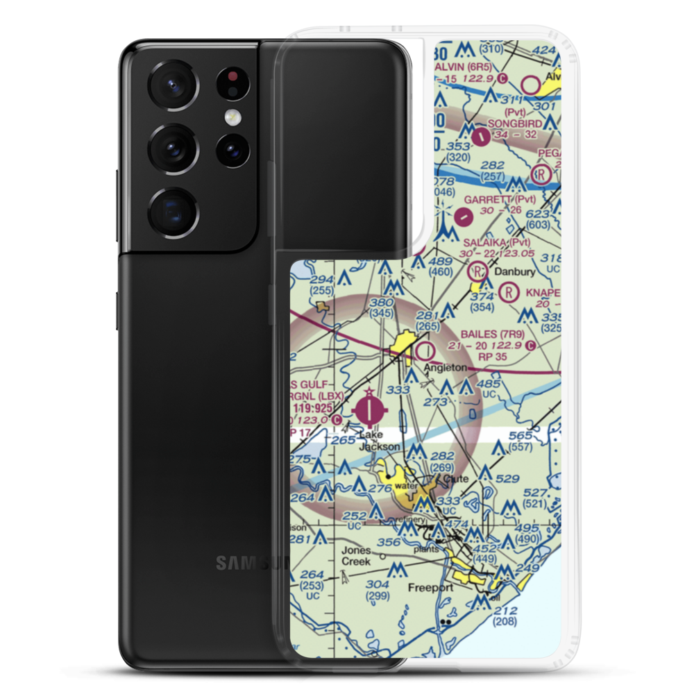 Bailes Airport (7R9) VFR Sectional Samsung Case Samsung Galaxy S21 Ultra model shown