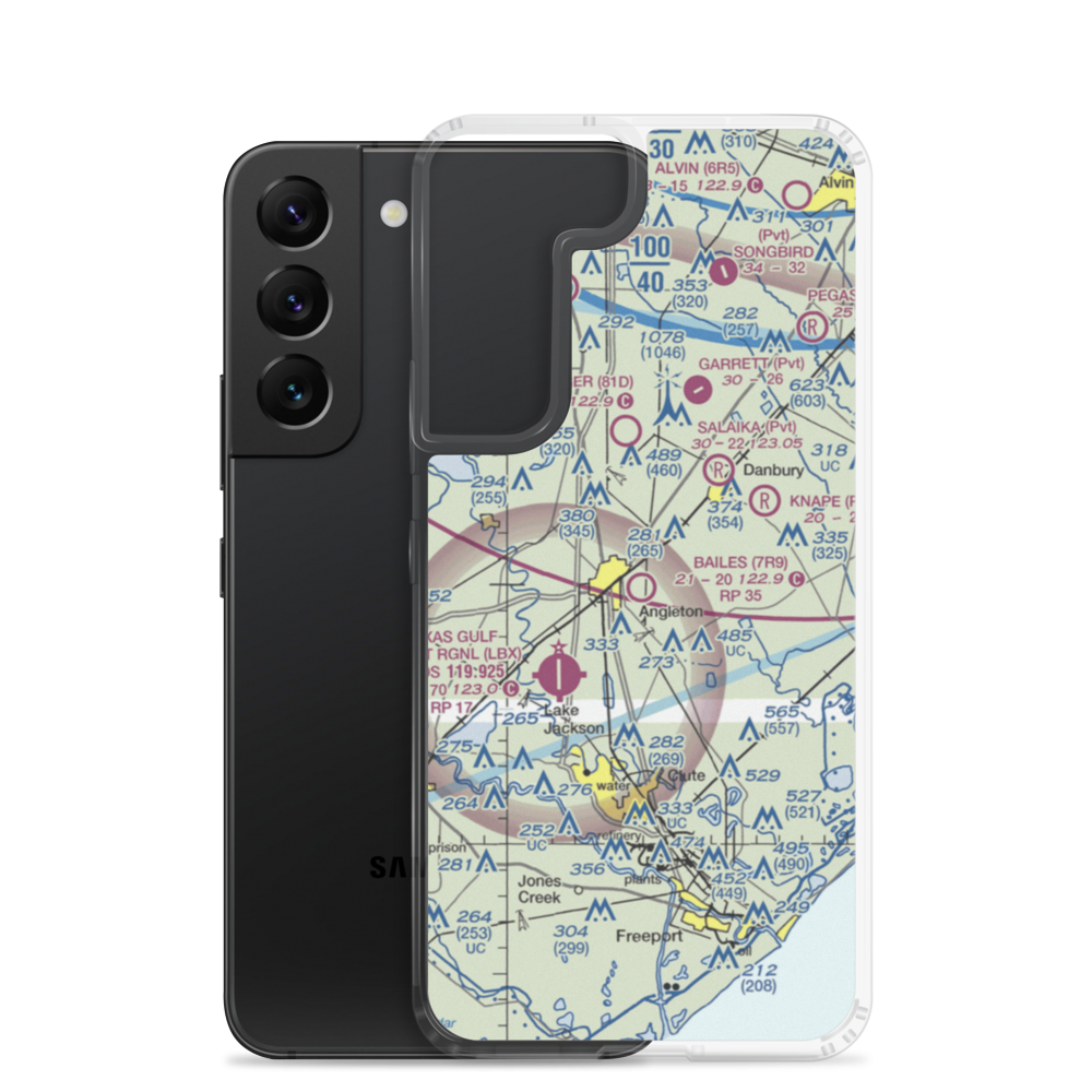 Bailes Airport (7R9) VFR Sectional Samsung Case Samsung Galaxy S22 model shown