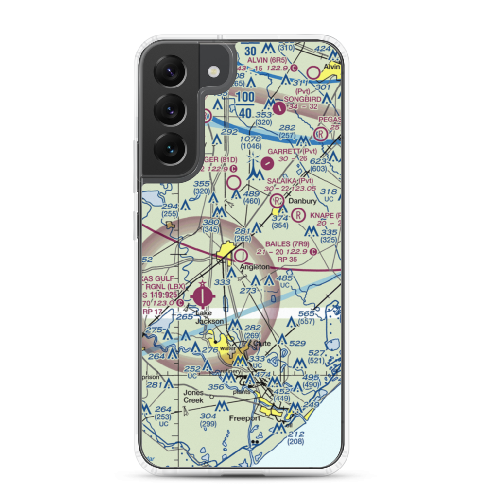 Bailes Airport (7R9) VFR Sectional Samsung Case Samsung Galaxy S22 Plus model shown