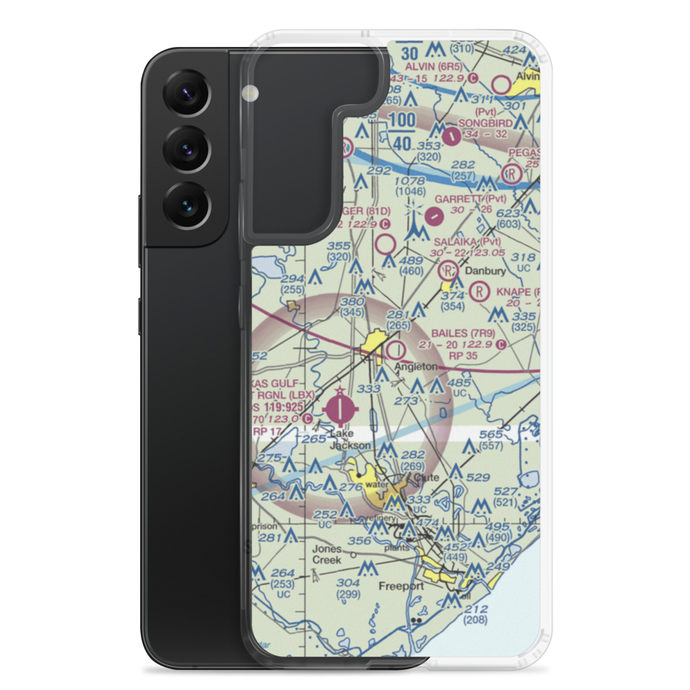 Bailes Airport (7R9) VFR Sectional Samsung Case Samsung Galaxy S22 Plus model shown