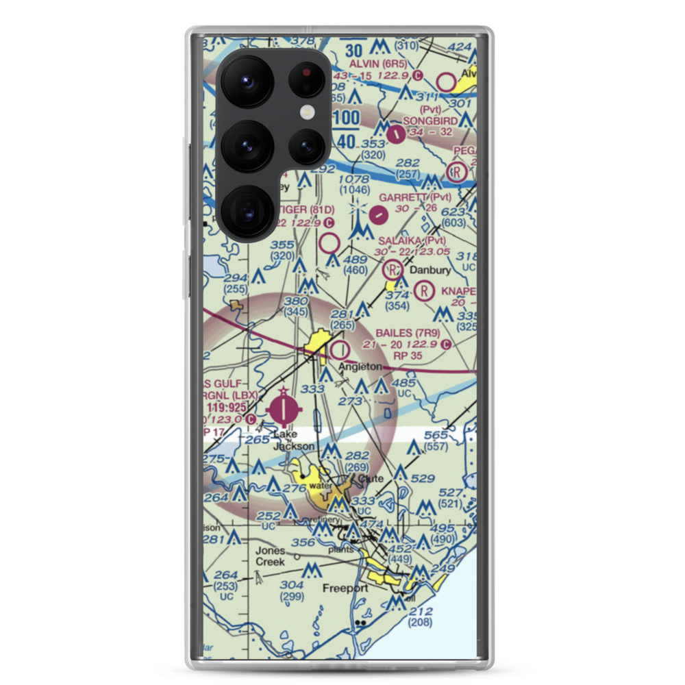 Bailes Airport (7R9) VFR Sectional Samsung Case Samsung Galaxy S22 Ultra model shown