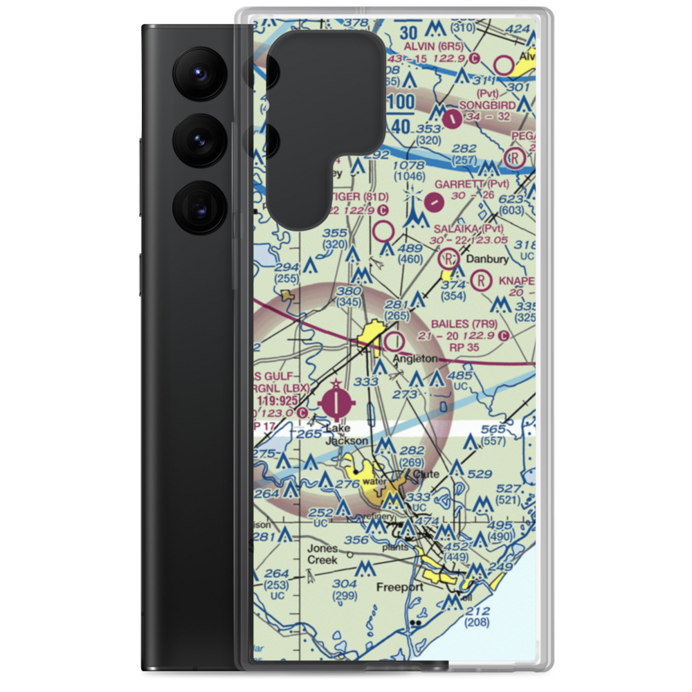 Bailes Airport (7R9) VFR Sectional Samsung Case Samsung Galaxy S22 Ultra model shown