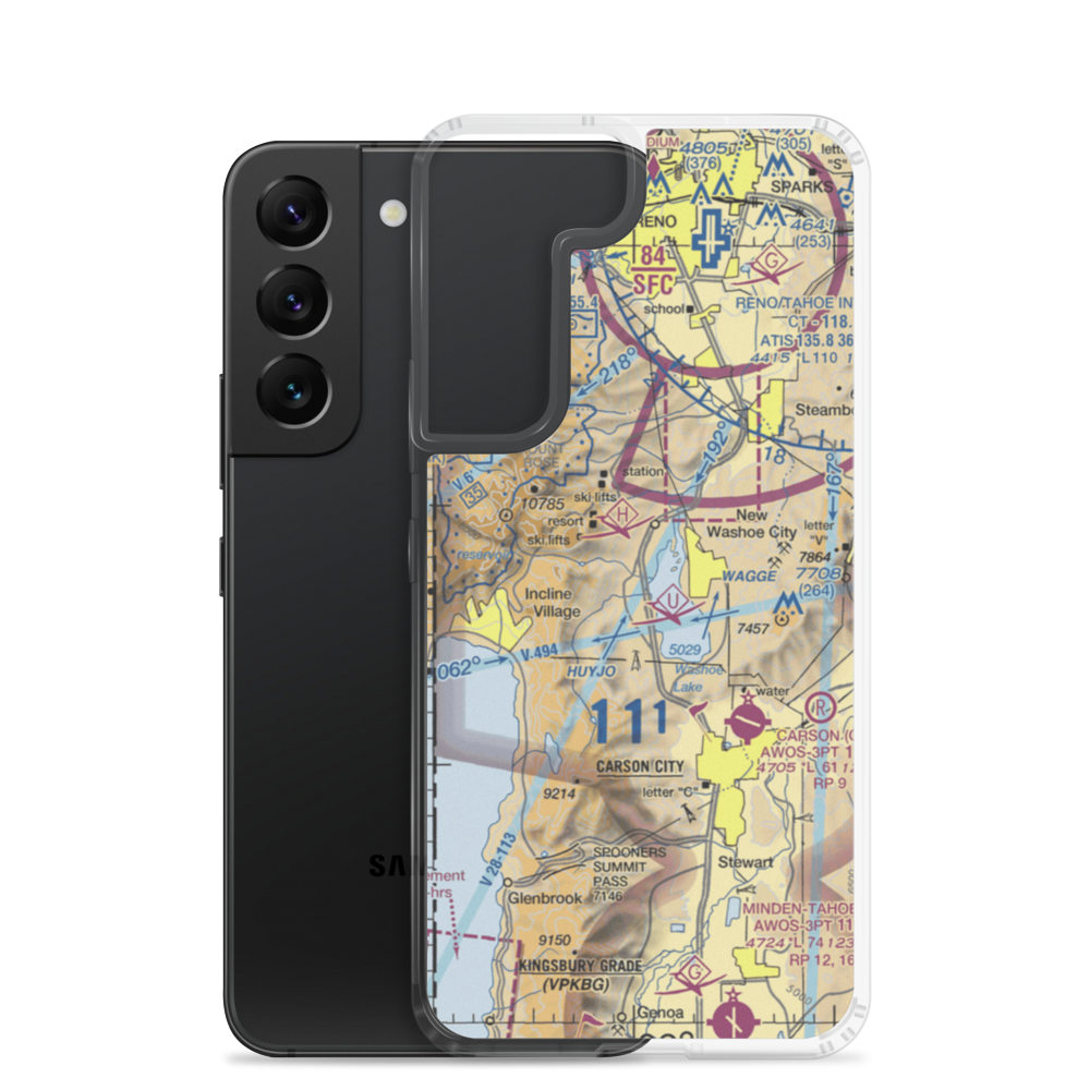 Bailey Ranch Airport (NV13) VFR Sectional Samsung Case Samsung Galaxy S22 model shown