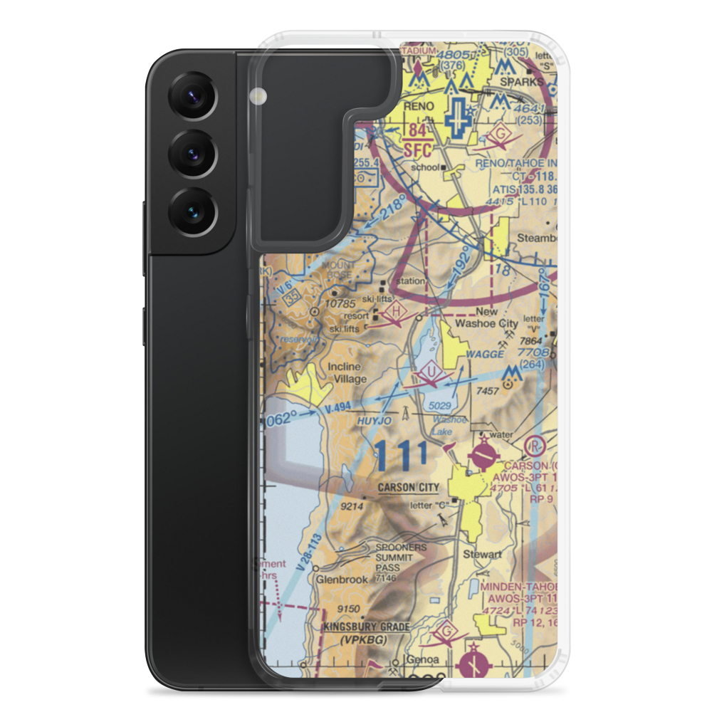Bailey Ranch Airport (NV13) VFR Sectional Samsung Case Samsung Galaxy S22 Plus model shown