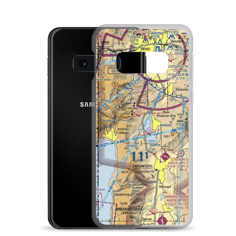 Bailey Ranch Airport (NV13) VFR Sectional Samsung Case Samsung Galaxy S10e model shown