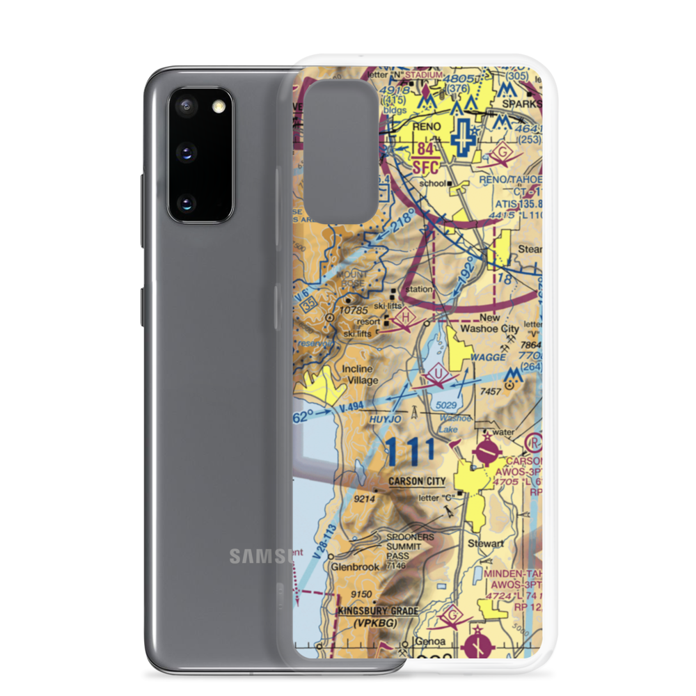 Bailey Ranch Airport (NV13) VFR Sectional Samsung Case Samsung Galaxy S20 model shown