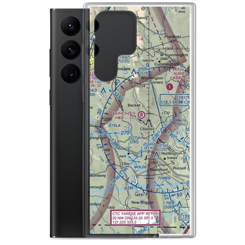 Baines Airport (3MA2) VFR Sectional Samsung Case Samsung Galaxy S22 Ultra model shown