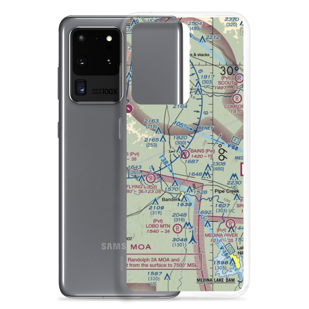 Bains Private Airport (20TS) VFR Sectional Samsung Case Samsung Galaxy S20 Ultra model shown