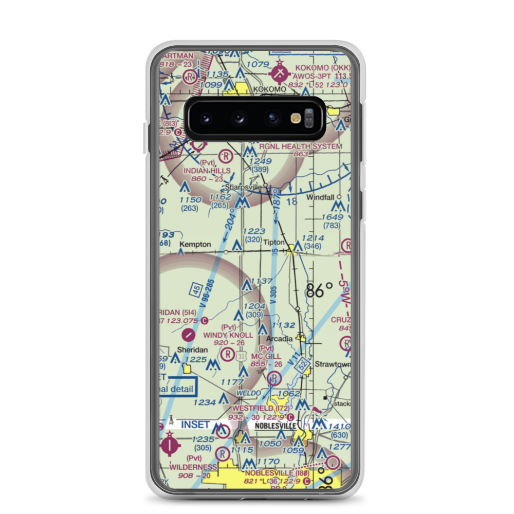 Baird-Wolford Airport (2II6) VFR Sectional Samsung Case Samsung Galaxy S10 model shown