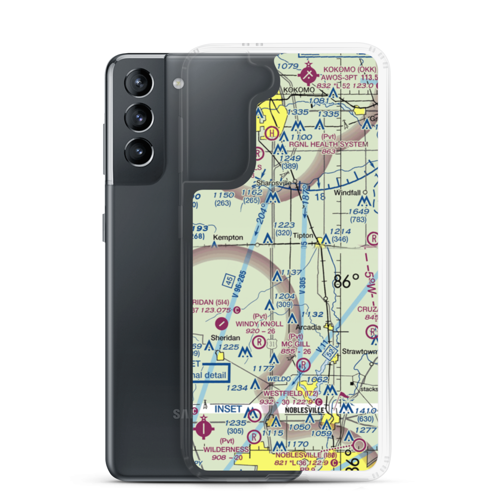 Baird-Wolford Airport (2II6) VFR Sectional Samsung Case Samsung Galaxy S21 model shown