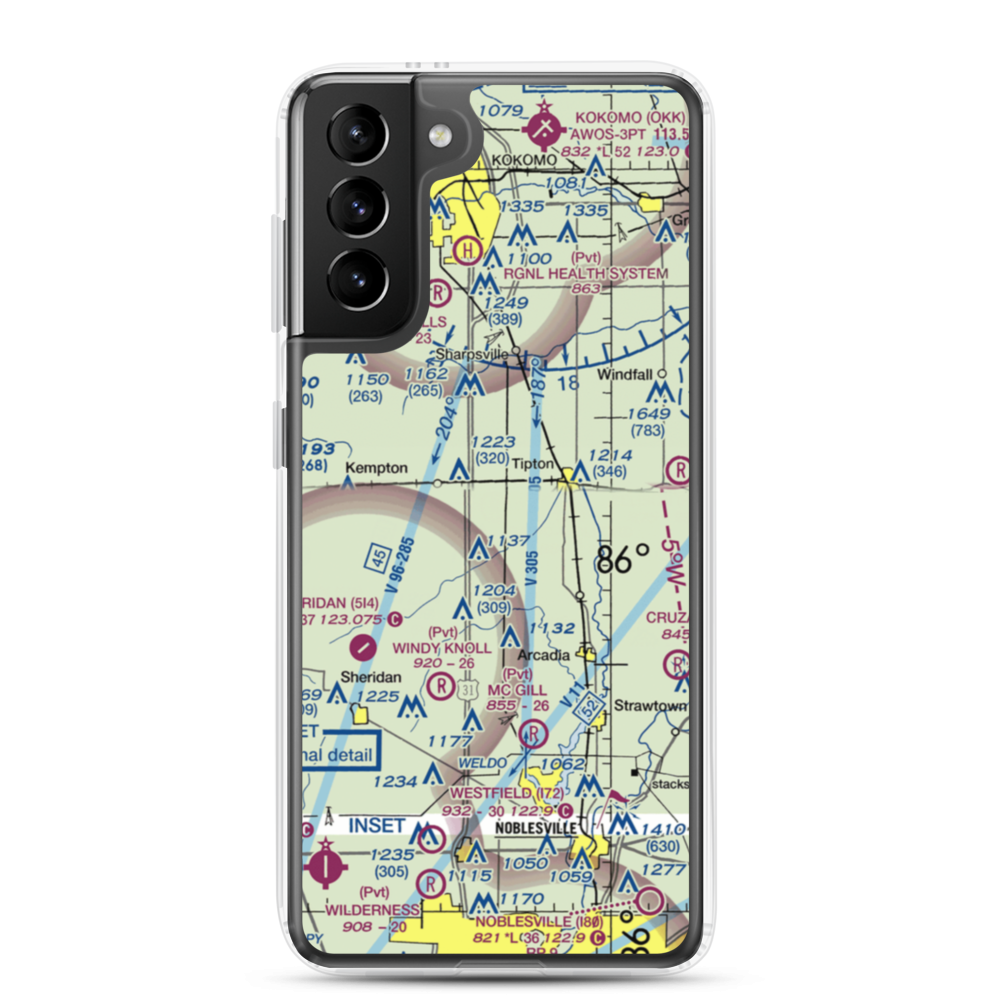 Baird-Wolford Airport (2II6) VFR Sectional Samsung Case Samsung Galaxy S21 Plus model shown