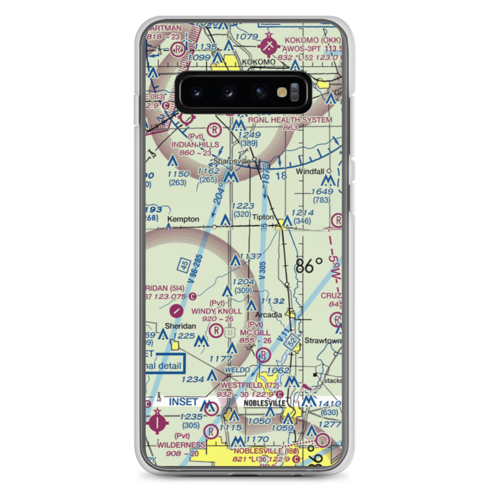 Baird-Wolford Airport (2II6) VFR Sectional Samsung Case Samsung Galaxy S10+ model shown