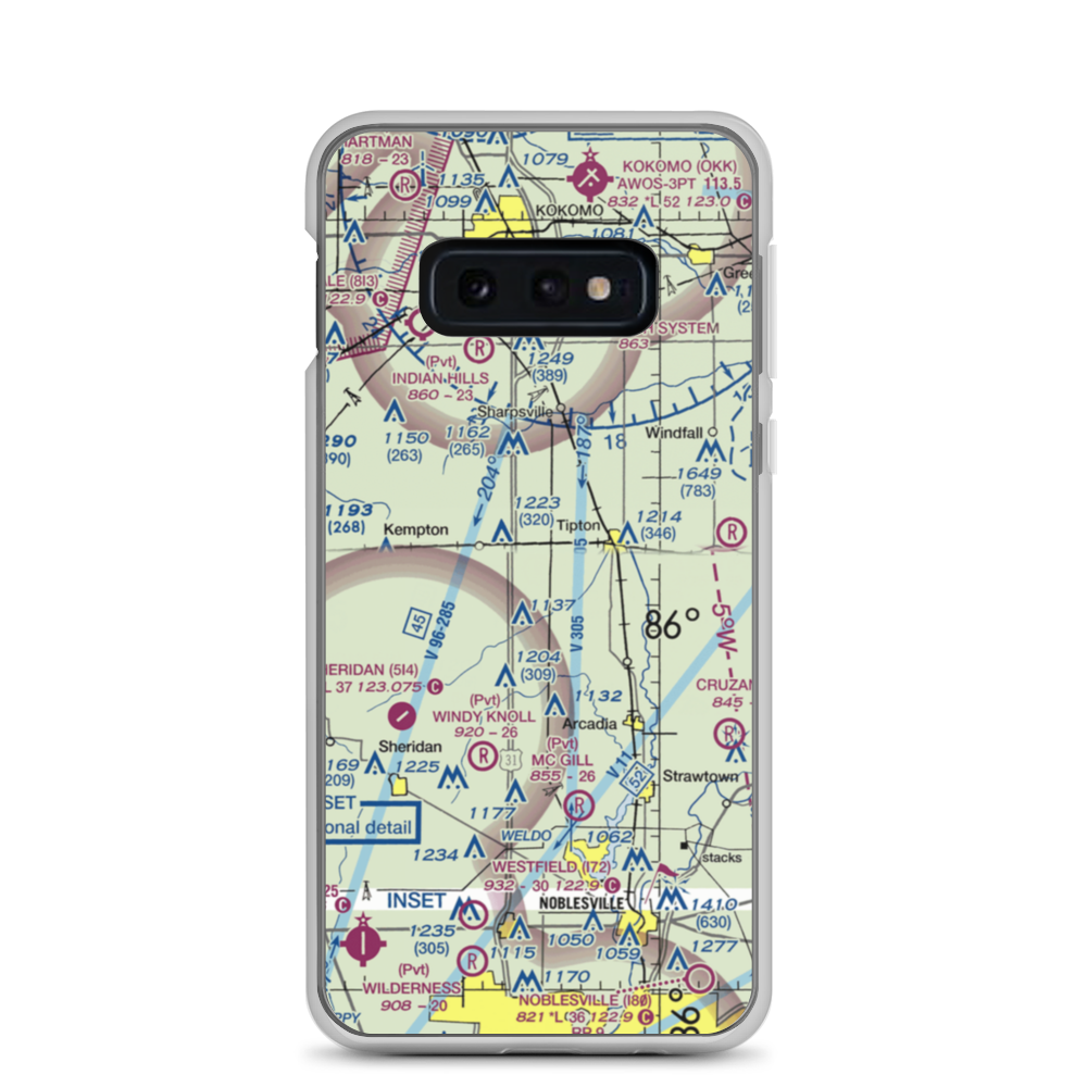 Baird-Wolford Airport (2II6) VFR Sectional Samsung Case Samsung Galaxy S10e model shown