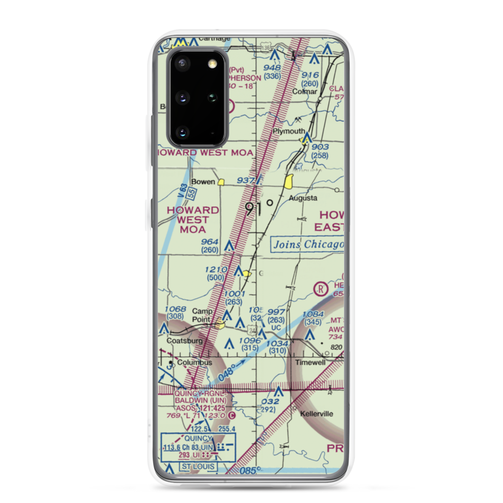 Baker Airport (32IS) VFR Sectional Samsung Case Samsung Galaxy S20 Plus model shown