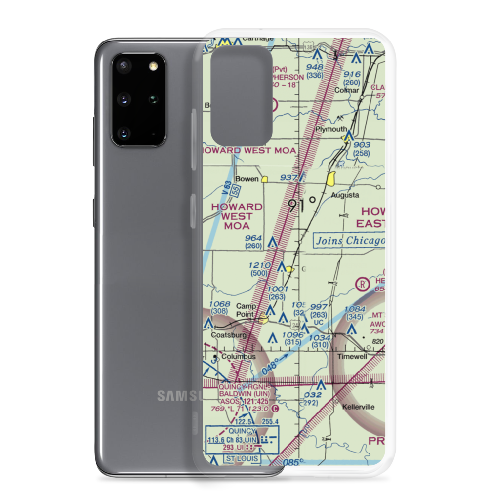 Baker Airport (32IS) VFR Sectional Samsung Case Samsung Galaxy S20 Plus model shown