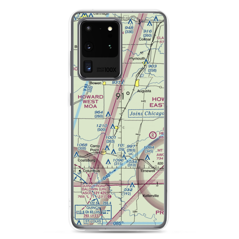 Baker Airport (32IS) VFR Sectional Samsung Case Samsung Galaxy S20 Ultra model shown