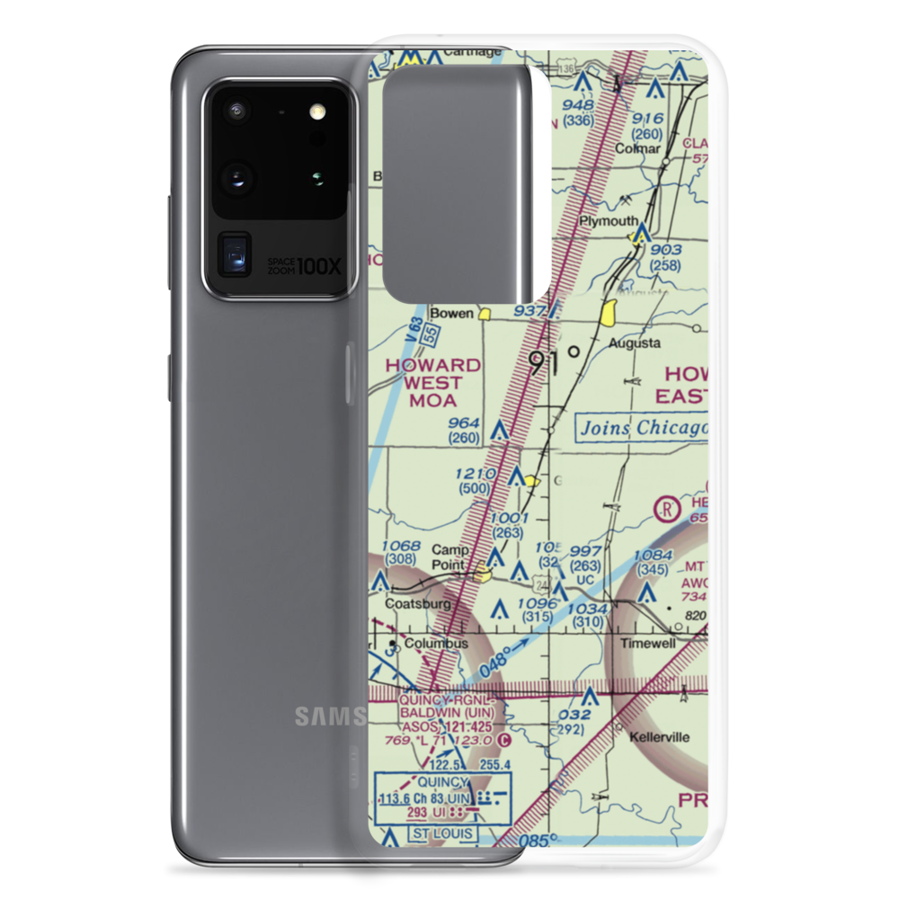 Baker Airport (32IS) VFR Sectional Samsung Case Samsung Galaxy S20 Ultra model shown