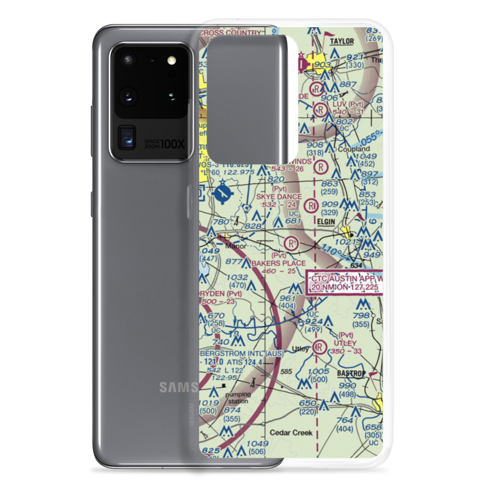 Baker's Place Airport (TX61) VFR Sectional Samsung Case Samsung Galaxy S20 Ultra model shown