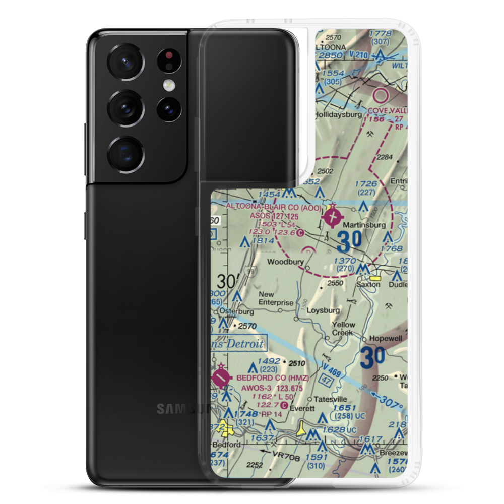 Baker-Sell Airport (2PN5) VFR Sectional Samsung Case Samsung Galaxy S21 Ultra model shown