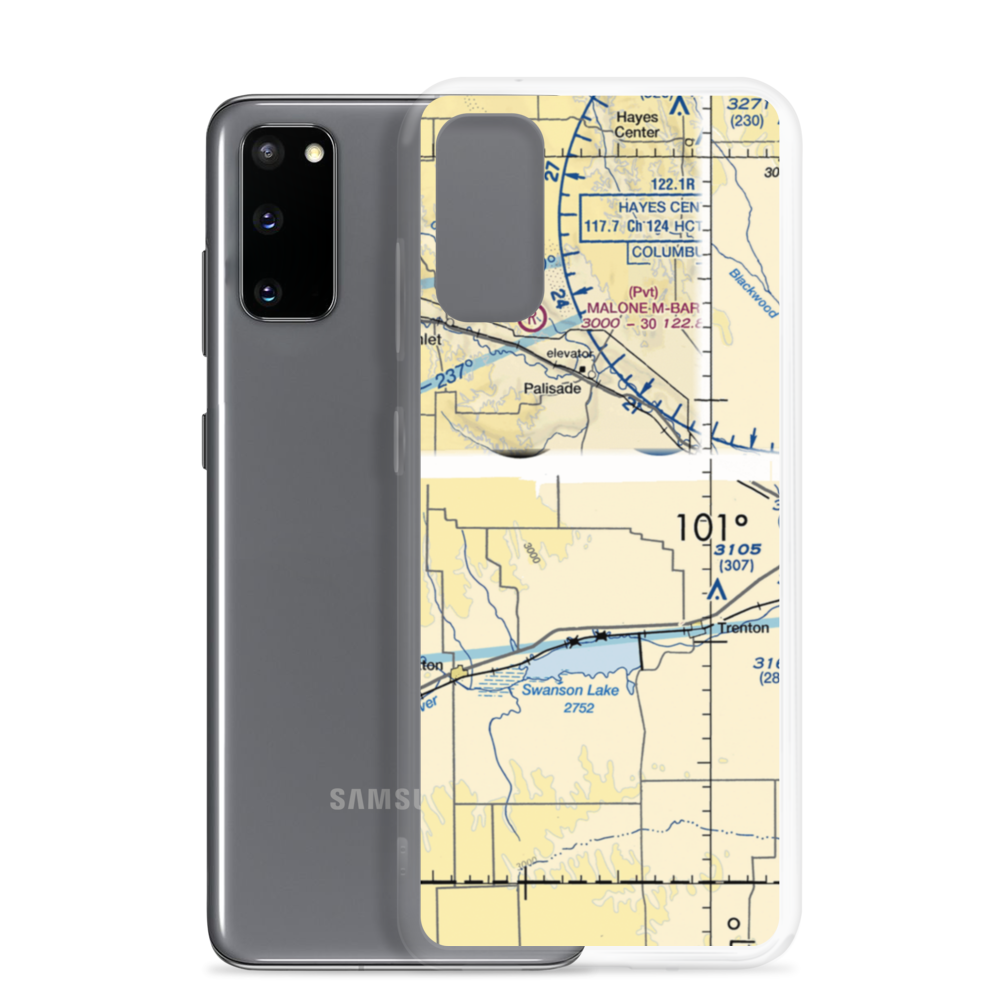 Bakers Acres Airport (5NE6) VFR Sectional Samsung Case Samsung Galaxy S20 model shown
