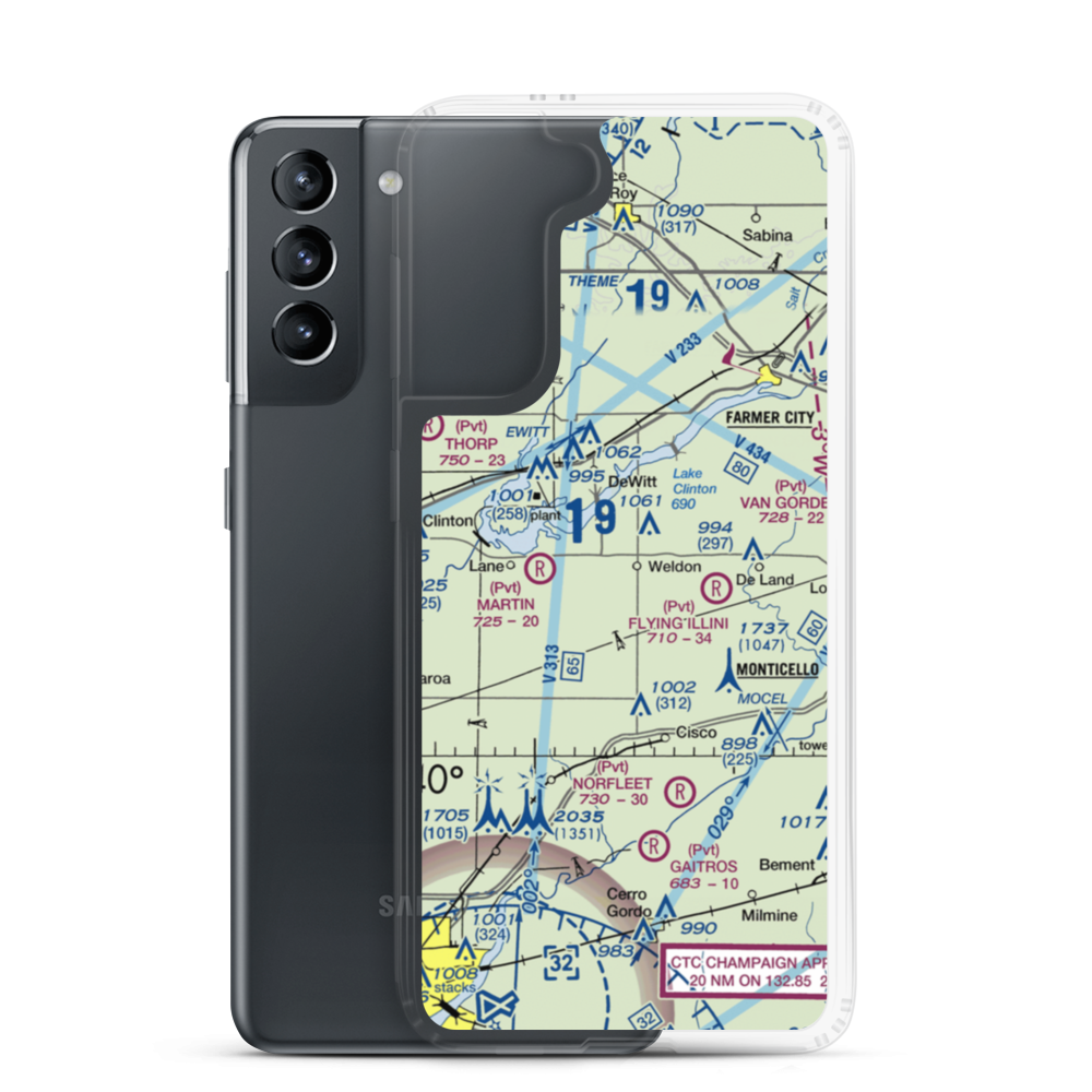Bakers Strip (7LL4) VFR Sectional Samsung Case Samsung Galaxy S21 model shown