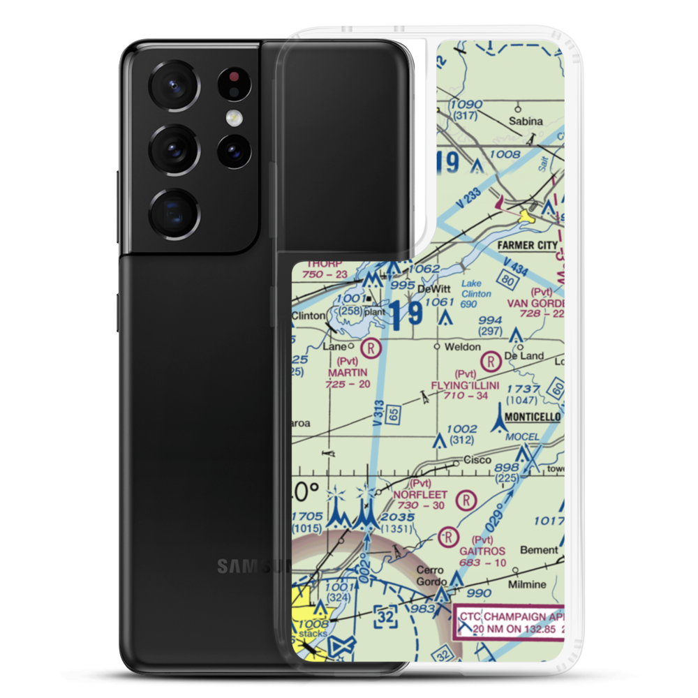 Bakers Strip (7LL4) VFR Sectional Samsung Case Samsung Galaxy S21 Ultra model shown