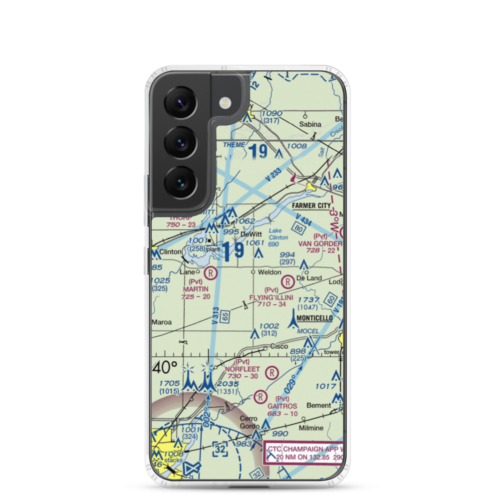 Bakers Strip (7LL4) VFR Sectional Samsung Case Samsung Galaxy S22 model shown