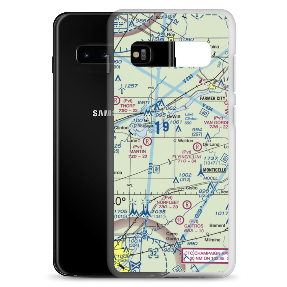 Bakers Strip (7LL4) VFR Sectional Samsung Case Samsung Galaxy S10+ model shown
