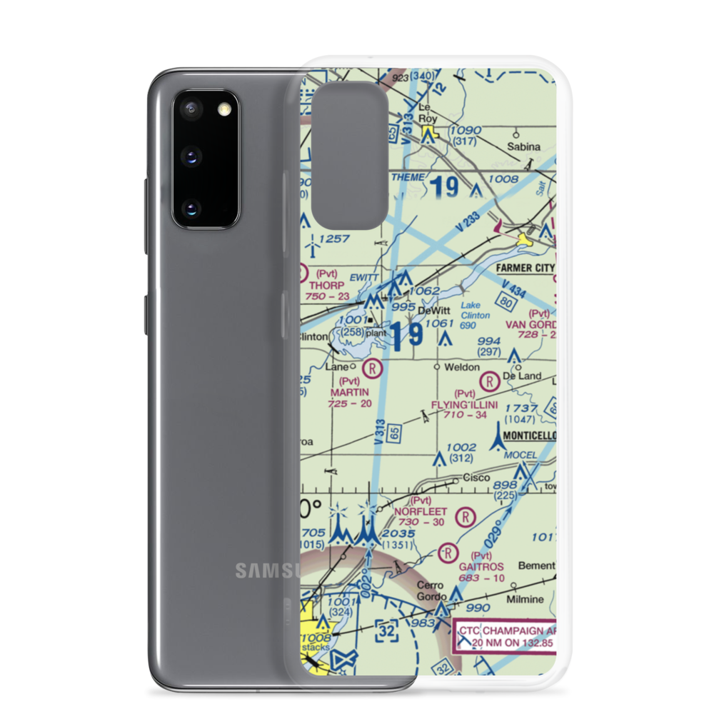 Bakers Strip (7LL4) VFR Sectional Samsung Case Samsung Galaxy S20 model shown