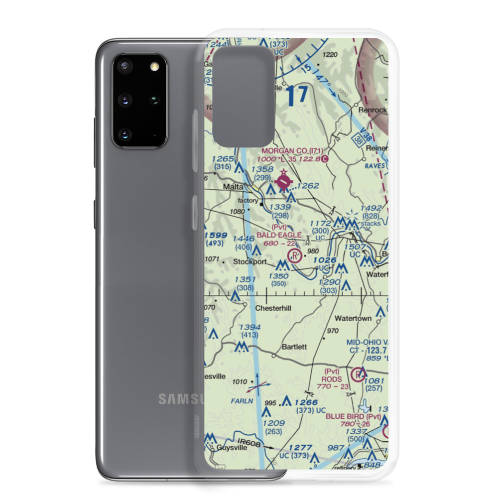 Bald Eagle Field (8OA7) VFR Sectional Samsung Case Samsung Galaxy S20 Plus model shown