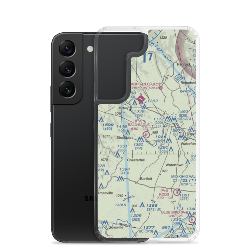Bald Eagle Field (8OA7) VFR Sectional Samsung Case Samsung Galaxy S22 model shown